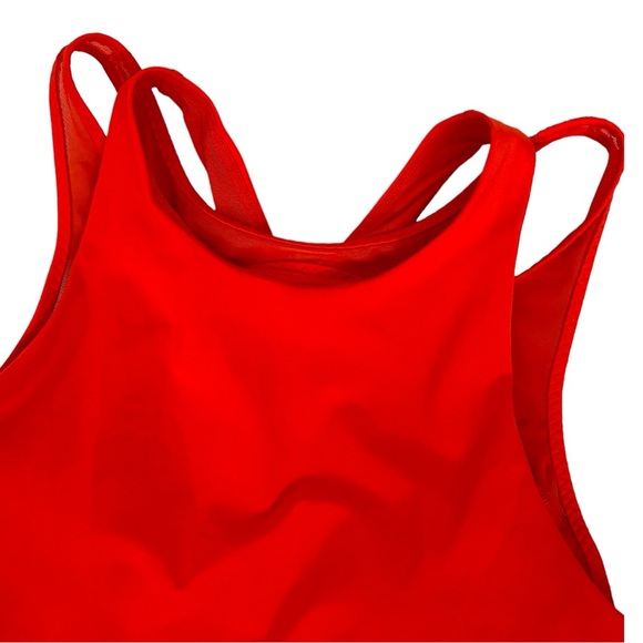 Athleta Tenacity Support Bra Tank Top Torch Red size Small EUC - Picture 4 of 7